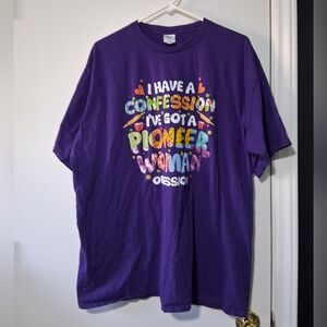 Pioneer Woman Purple Graphic Tee Size 3XL